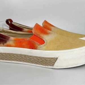 Sherry Stylish Orange and Tan Slip-On Women's Shoes